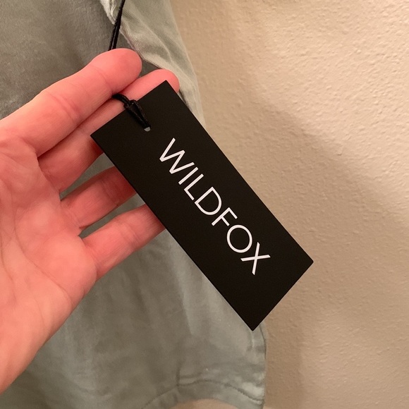 ✅✅WildFox On the Prowl Keke T shirt in Aqua Gray - Picture 6 of 6